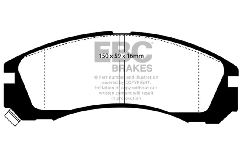 EBC Redstuff Front Brake Pads fits 1999-2015 Dodge / Eagle / Mitsubishi