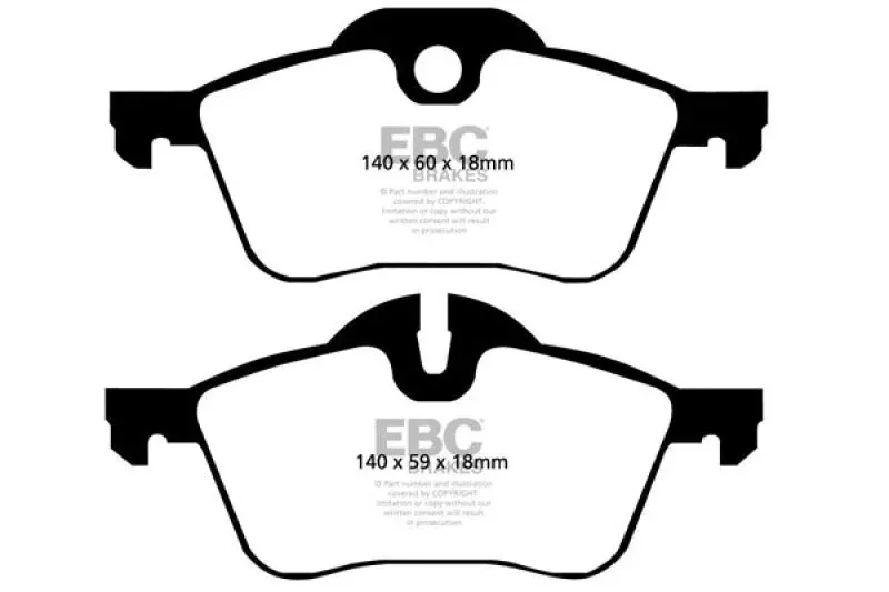 EBC Redstuff Front Brake Pads fits 2002-2015 Mini Cooper