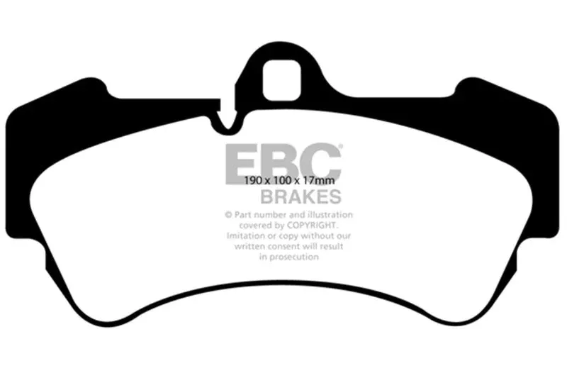 EBC Redstuff Front Brake Pads fits 2004-2006, 2008-2010 Porsche Cayenne / 2008-2010 Porsche Cayenne GTS / 2004-2006, 2008-2010 Porsche Cayenne S / 2010 Porsche Cayenne S Transsyberia