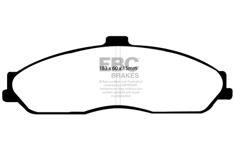 EBC Redstuff Front Brake Pads fits 2004-2008 Cadillac XLR / 2008-2009 Cadillac XLR Platinum / 2006-2009 Cadillac XLR V / 2013 Chevrolet Corvette 427