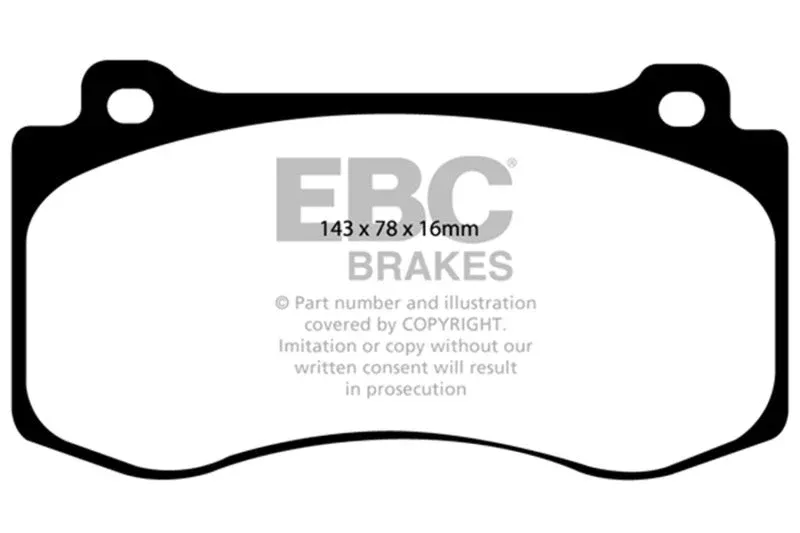 EBC Redstuff Front Brake Pads fits 2005-2022 Chrysler / Dodge / Jeep