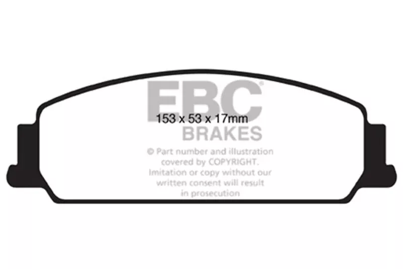 EBC Redstuff Front Brake Pads fits 2008-2009 Pontiac G8 3.6