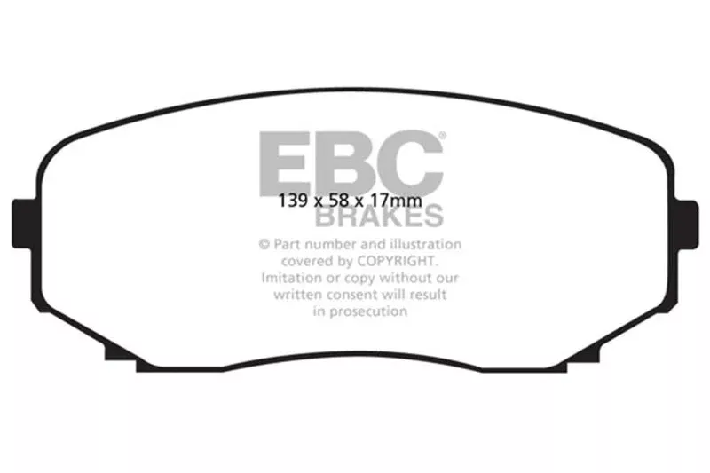 EBC Redstuff Front Brake Pads fits 2008-2014 Ford Edge Limited / 2007-2014 Ford Edge SE / 2007-2014 Ford Edge SEL / 2007 Ford Edge SEL Plus