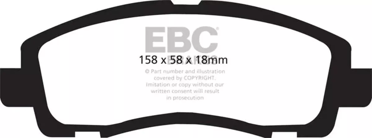 EBC Redstuff Front Brake Pads fits 2009-2014 Acura TL / 2015-2020 Acura TLX
