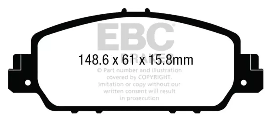 EBC Redstuff Front Brake Pads fits 2013-2023 Honda Accord / 2016-2023 Honda HR-V