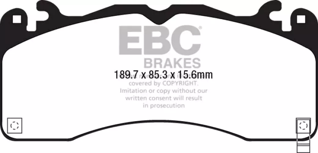 EBC Redstuff Front Brake Pads fits 2015-2023 Ford Mustang