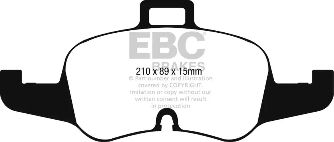 EBC Redstuff Front Brake Pads fits 2016-2023 Audi TTS Quattro