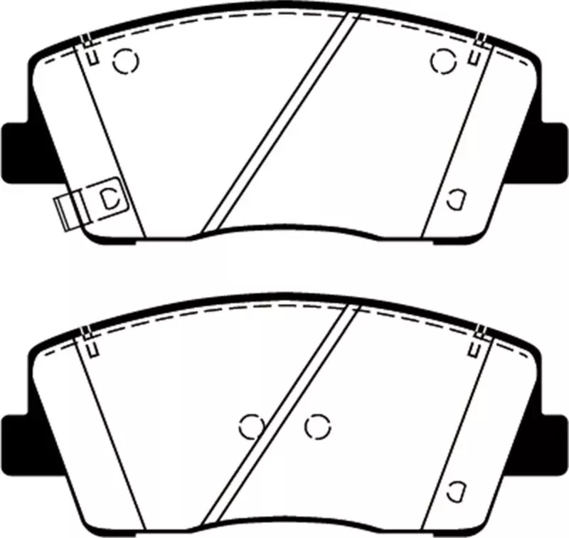 EBC Redstuff Front Brake Pads fits 2020-2023 Genesis G70 / 2019 Genesis G70 Advanced / 2019-2021 Genesis G70 Elite / 2019-2023 Genesis G70 Prestige / 2018-2019 Kia Stinger / 2020-2021 Kia Stinger Gt-line