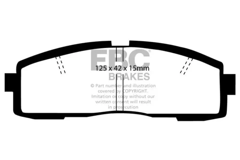 EBC Redstuff Rear Brake Pads fits 1986-1992 Toyota Supra 2.8