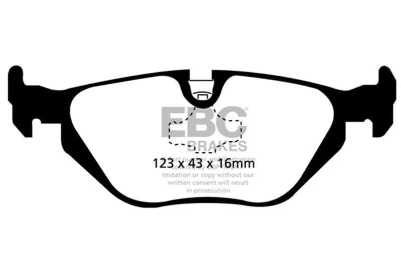 EBC Redstuff Rear Brake Pads fits 1992-2002 BMW 3 Series