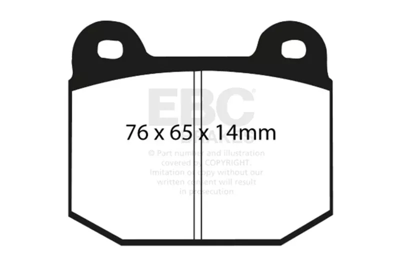 EBC Redstuff Rear Brake Pads fits 2003-2004 Infiniti G35 / 2004 Infiniti G35 X / 2003-2008 Nissan 350z / 2005 Nissan 350z 35th Anniversary Edition