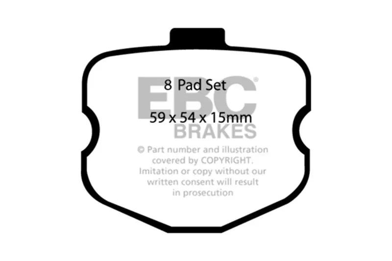 EBC Redstuff Rear Brake Pads fits 2009-2013 Chevrolet Corvette