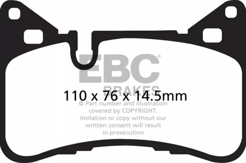 EBC Redstuff Rear Brake Pads fits 2012-2017 Mercedes-Benz C63 Amg / 2015-2017 Mercedes-Benz C63 Amg S / 2012-2014 Mercedes-Benz CLS63 Amg / 2014-2018 Mercedes-Benz CLS63 Amg S / 2010-2015 Mercedes-Benz E63 Amg / 2014-2016 Mercedes-Benz E63 Amg S