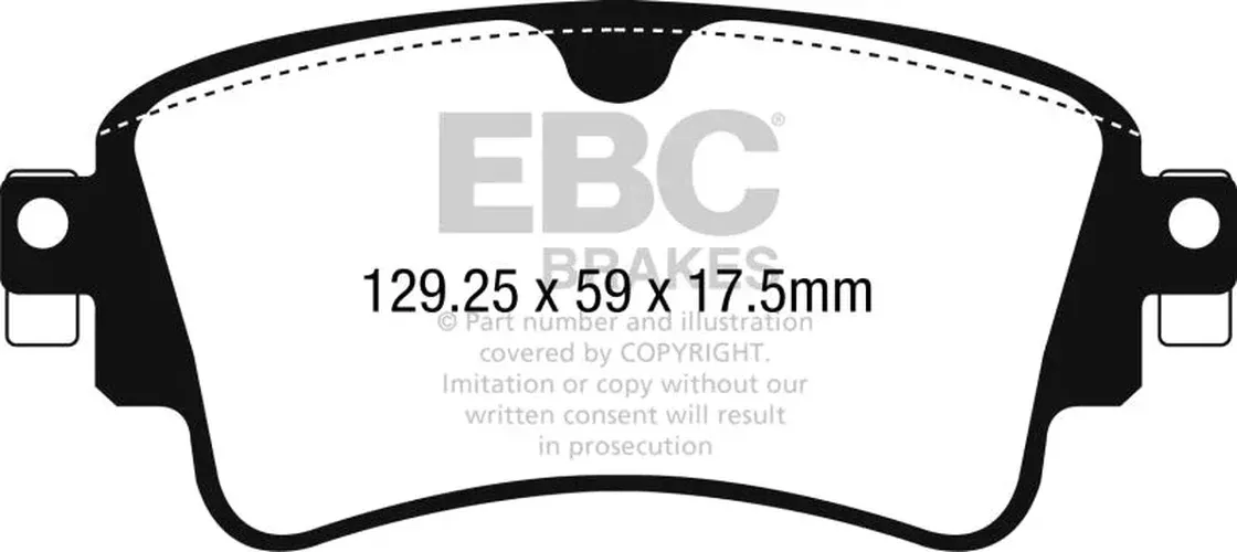 EBC Redstuff Rear Brake Pads fits 2017-2020 Audi A4 / 2017-2023 Audi A4 Allroad / 2017-2023 Audi A4 Quattro / 2017-2023 Audi A5 Quattro / 2018-2023 Audi Q5 / 2018-2023 Audi S4 / 2017-2023 Audi S5 / 2018-2022 Audi SQ5