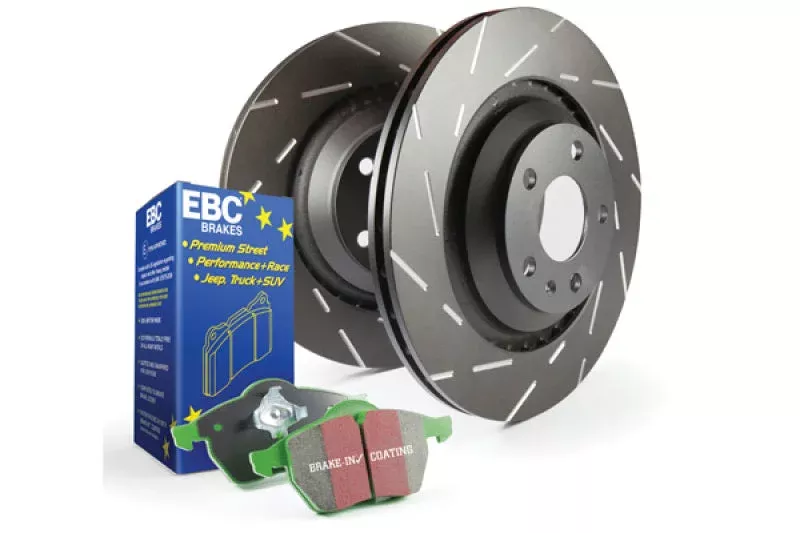 EBC S2 Kits Greenstuff Pads and USR Rotors fits 2000-2006 Audi TT / 2002 Audi TT Quattro ALMS Edition / 2000-2006 Audi TT Quattro / 2003-2005 Volkswagen Golf GTI 1.8T