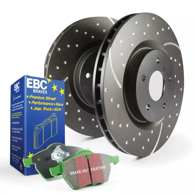 EBC S3 Kits Greenstuff Pads and GD Rotors fits 2005-2006 Honda CR-V EX / 2005-2006 Honda CR-V LX / 2005-2006 Honda CR-V SE