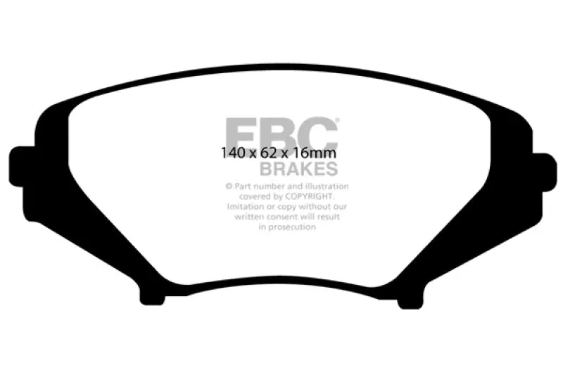 EBC (Standard Suspension) Yellowstuff Front Brake Pads fits 2004-2011 Mazda RX-8