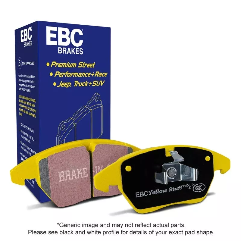 EBC w/ Brembo Calipers Yellowstuff Front Brake Pads fits 2022-2024 Acura MDX Type S / 2021-2024 Acura TLX Type S