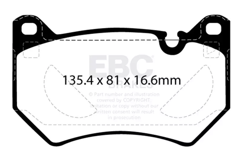 EBC Yellowstuff Front Brake Pads DP42436R fits 2018-2023 Audi Q5