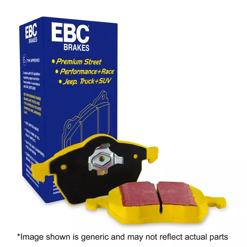 EBC Yellowstuff Front Brake Pads DP42492R fits 2020-2023 Audi RS Q8 / 2021-2023 Audi RS6 Avant / 2021-2023 Audi RS7 Sportback / 2021-2023 Porsche Taycan 4 Cross Turismo
