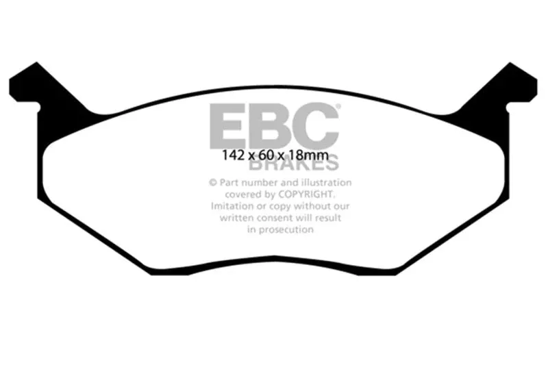 EBC Yellowstuff Front Brake Pads fits 1973-1981 Chrysler / Dodge / Plymouth