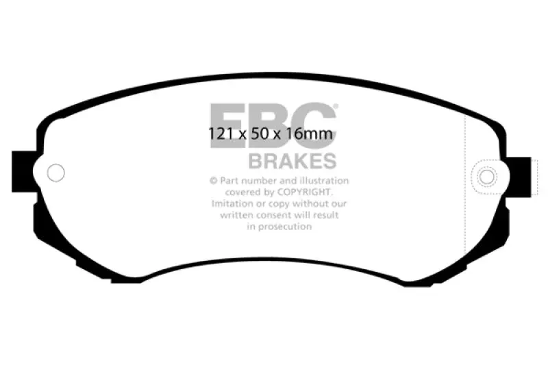 EBC Yellowstuff Front Brake Pads fits 1989-1996 Nissan 240sx