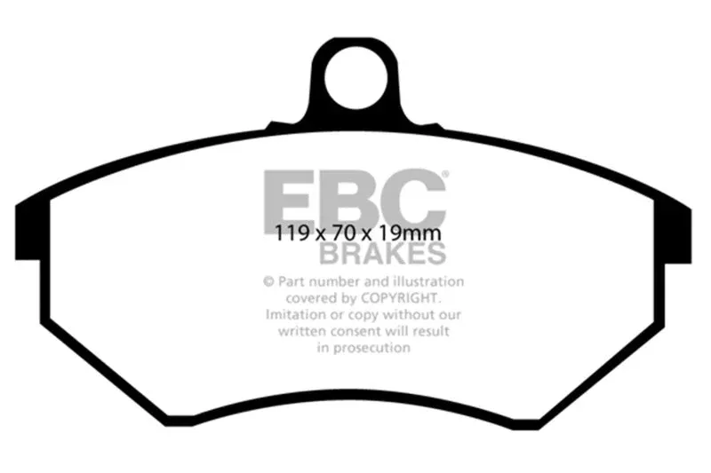 EBC Yellowstuff Front Brake Pads fits 1990-1998 Volkswagen Corrado, Golf, Jetta