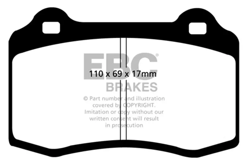 EBC Yellowstuff Front Brake Pads fits 1992-2002 Dodge Viper