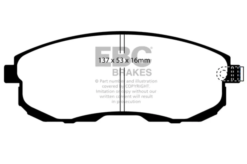EBC Yellowstuff Front Brake Pads fits 2001-2013 Infiniti / Nissan