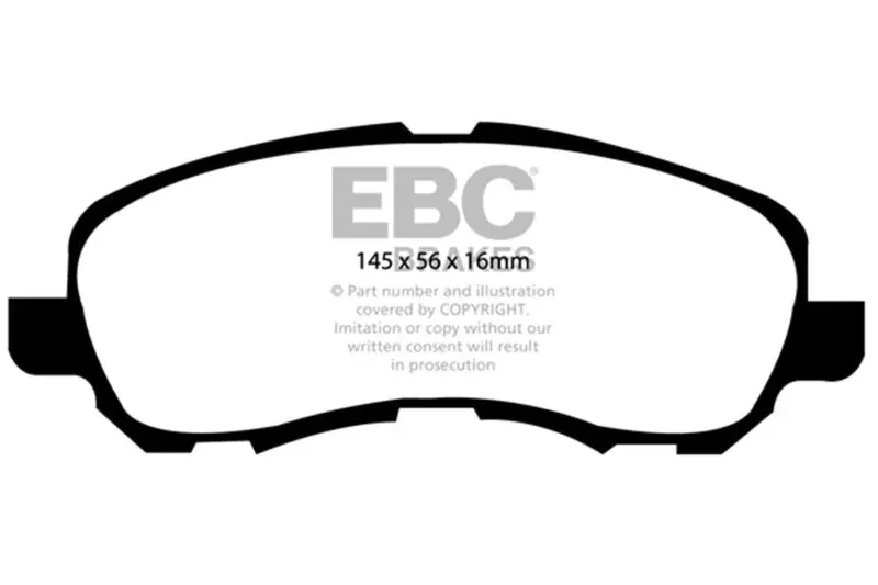 EBC Yellowstuff Front Brake Pads fits 2002-2021 Chrysler / Dodge / Jeep