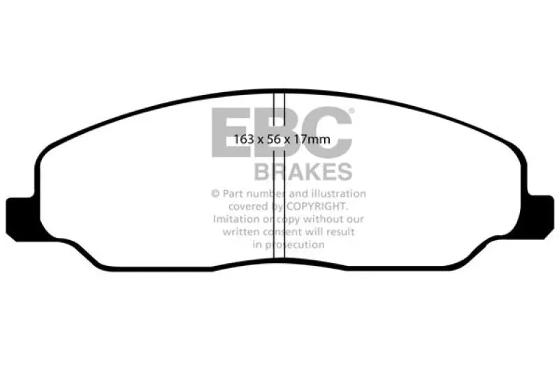 EBC Yellowstuff Front Brake Pads fits 2005-2010 Ford Mustang