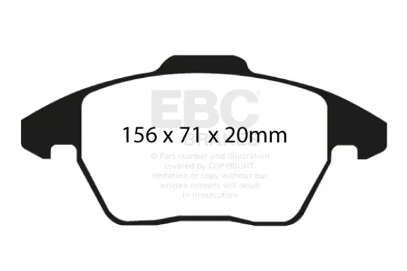 EBC Yellowstuff Front Brake Pads fits 2005-2019 Audi / Volkswagen