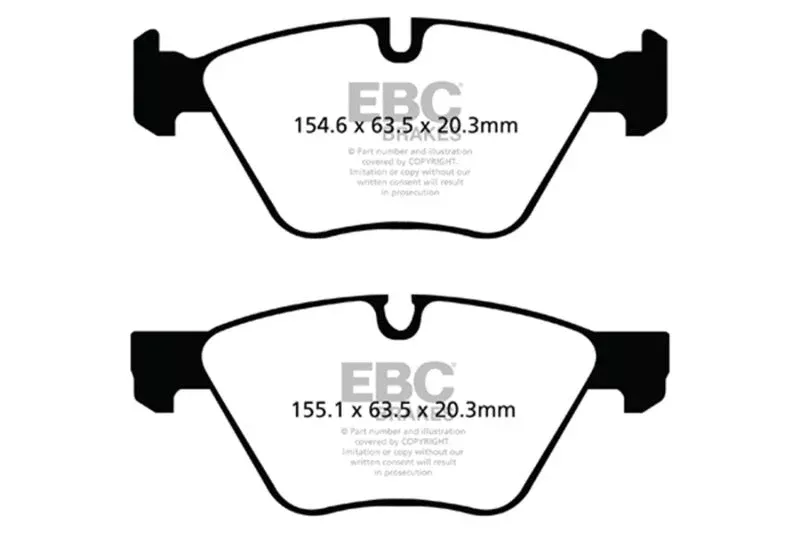 EBC Yellowstuff Front Brake Pads fits 2006-2008 BMW 3 Series