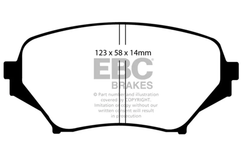 EBC Yellowstuff Front Brake Pads fits 2006-2015 Mazda MX-5 Miata