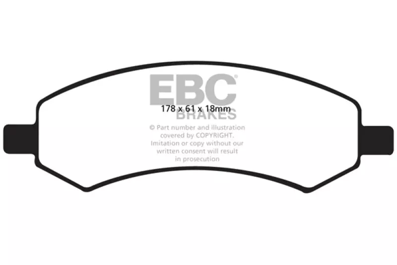 EBC Yellowstuff Front Brake Pads fits 2006-2019 Chrysler / Dodge / Mitsubishi