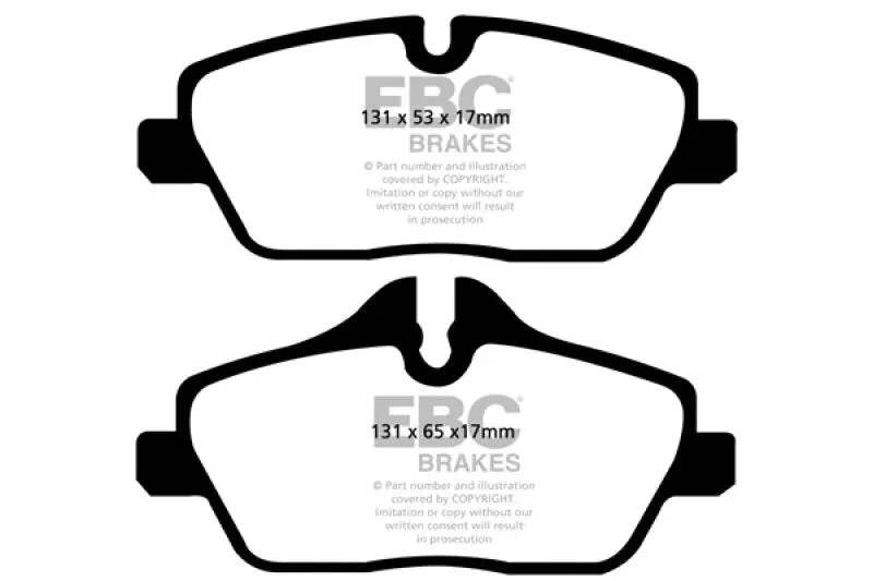EBC Yellowstuff Front Brake Pads fits 2007-2023 Mini Cooper