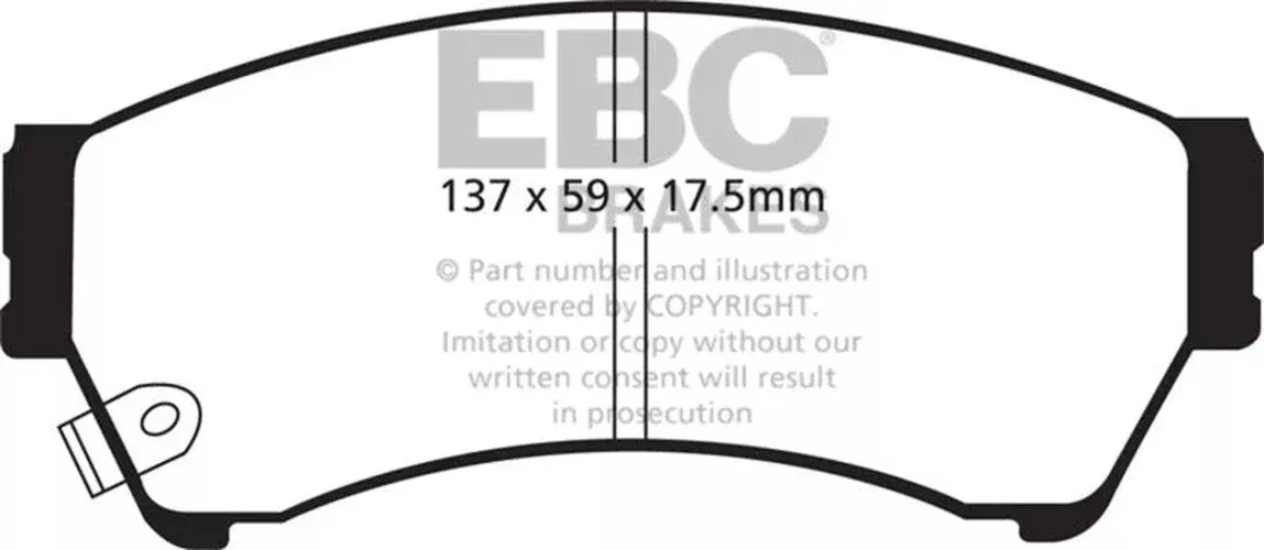 EBC Yellowstuff Front Brake Pads fits 2010-2012 Ford Fusion Hybrid / 2006-2012 Ford Fusion S / 2006-2012 Ford Fusion SE / 2006-2012 Ford Fusion SEL