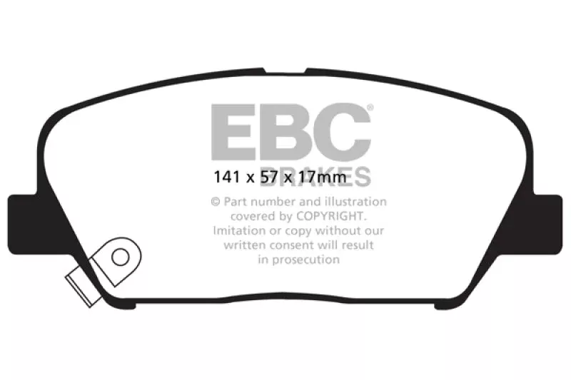 EBC Yellowstuff Front Brake Pads fits 2010-2014 Hyundai Genesis Coupe 2.0T