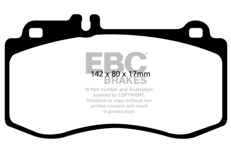 EBC Yellowstuff Front Brake Pads fits 2010-2017 Mercedes-Benz CLS400, E350, E550