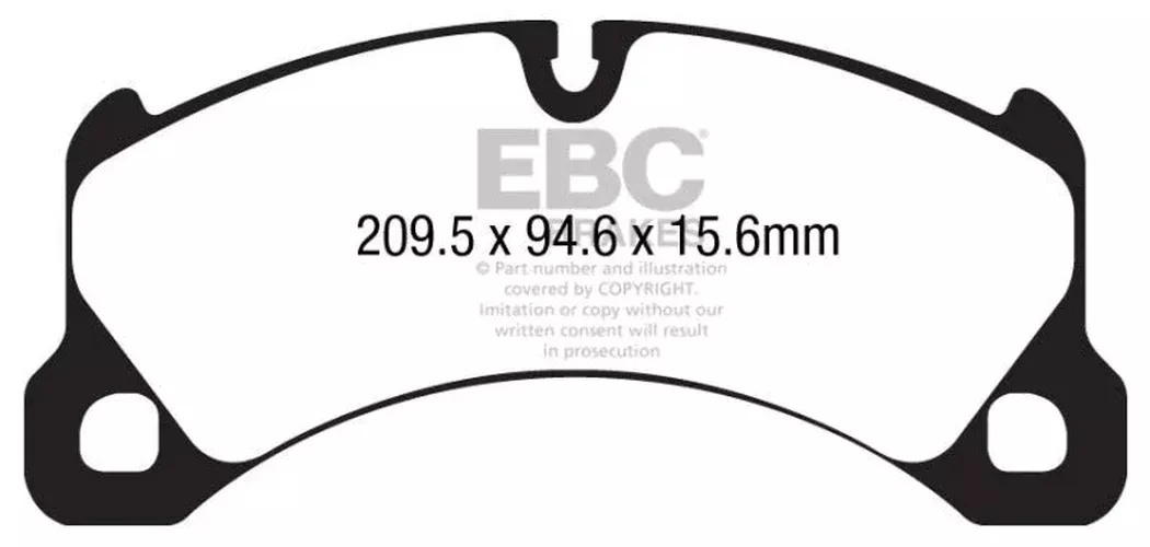 EBC Yellowstuff Front Brake Pads fits 2010-2018 Porsche Cayenne