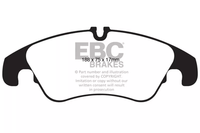 EBC Yellowstuff Front Brake Pads fits 2011-2018 Audi A6 / 2013-2018 Audi A6 Quattro / 2013-2018 Audi A7 Quattro / 2009-2018 Audi Q5 / 2012-2017 Audi S5
