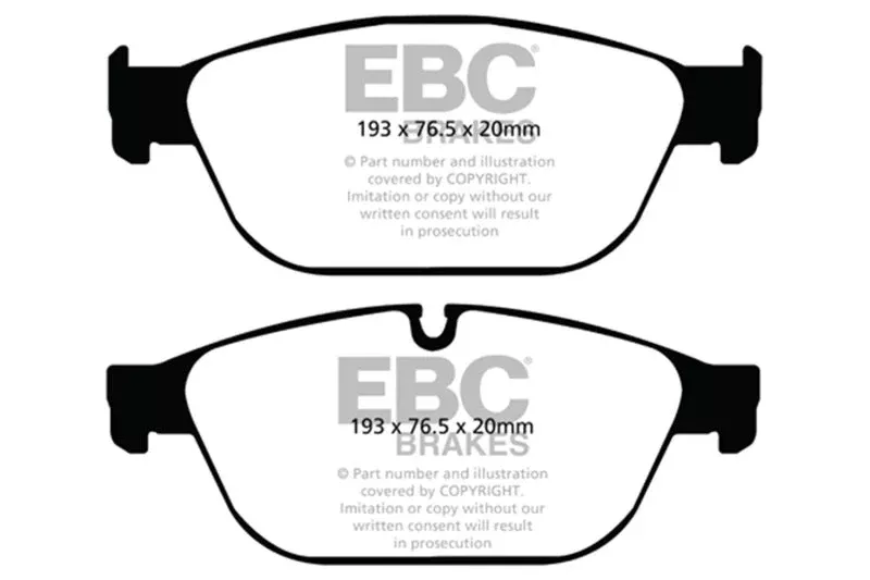 EBC Yellowstuff Front Brake Pads fits 2011-2018 Audi A8 Quattro, SQ5