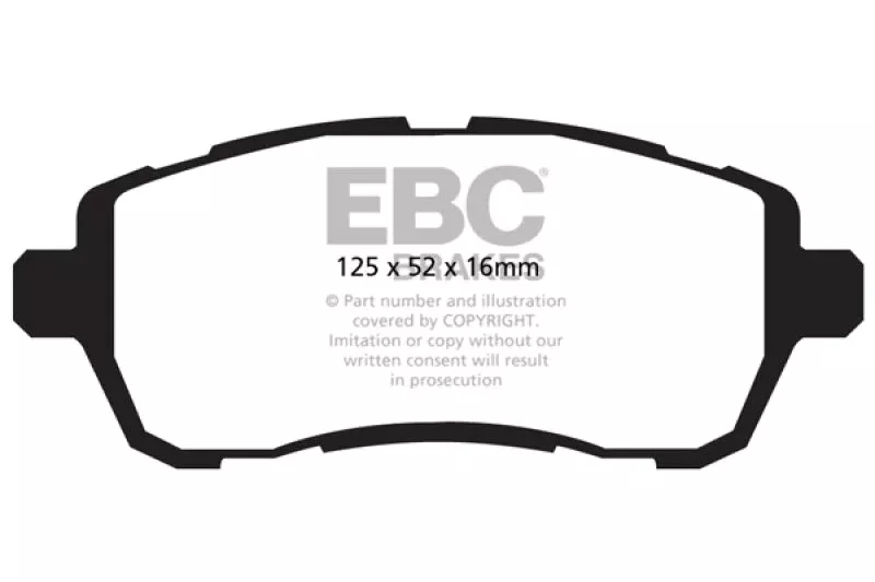 EBC Yellowstuff Front Brake Pads fits 2011-2019 Ford Fiesta