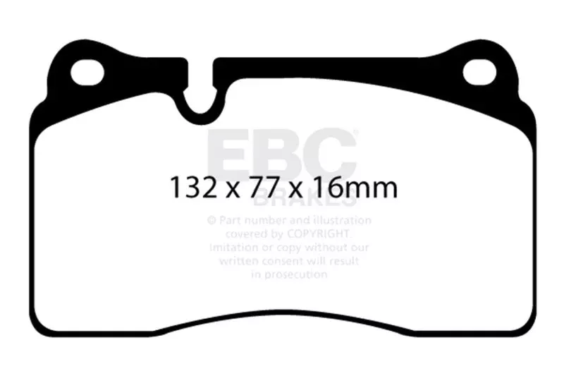EBC Yellowstuff Front Brake Pads fits 2012-2013 Audi TT RS Quattro