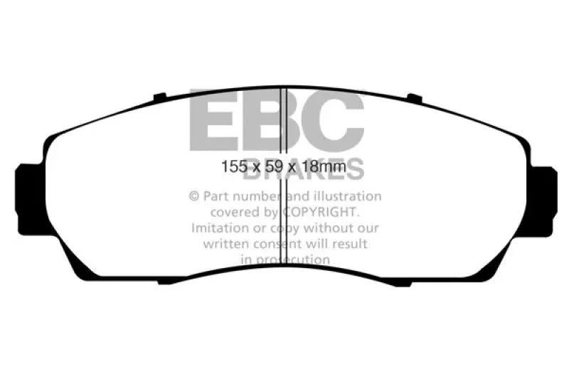 EBC Yellowstuff Front Brake Pads fits 2012-2023 Acura / Honda / Subaru