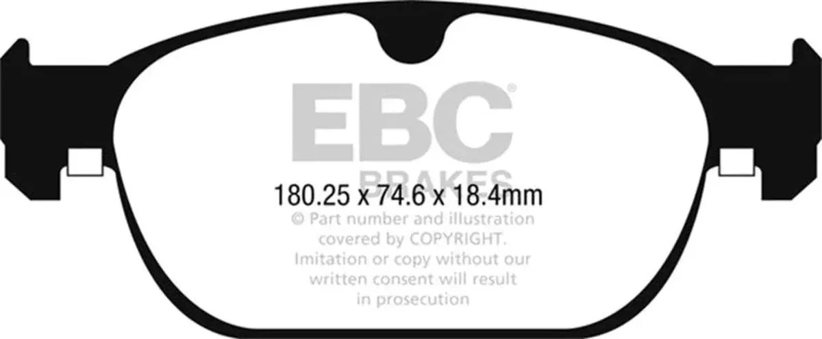 EBC Yellowstuff Front Brake Pads fits 2016-2023 Polestar / Volvo