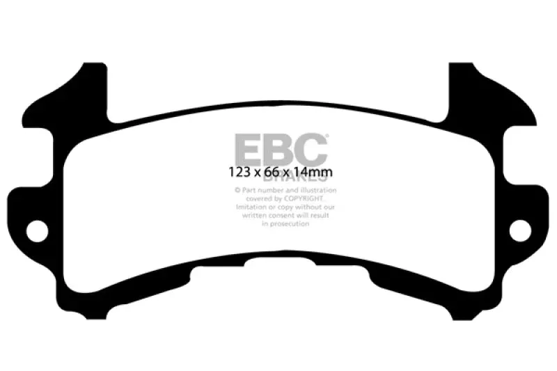 EBC Yellowstuff Rear Brake Pads DP41146R fits 1979-1994 Buick / Cadillac / Chevrolet