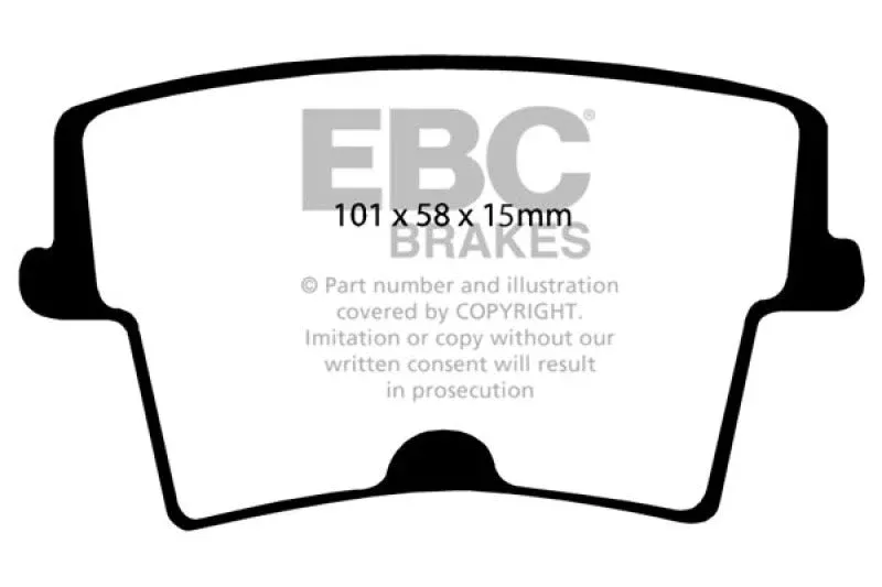 EBC Yellowstuff Rear Brake Pads fits 2005-2022 Chrysler / Dodge