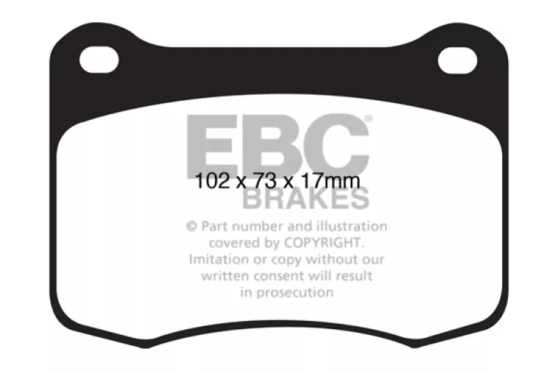 EBC Yellowstuff Rear Brake Pads fits 2008-2014 Lexus IS F