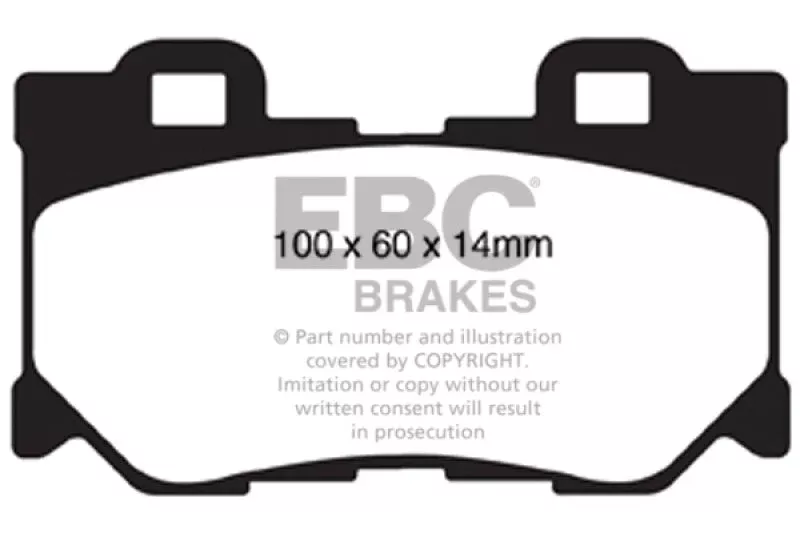 EBC Yellowstuff Rear Brake Pads fits 2010-2023 Infiniti / Nissan